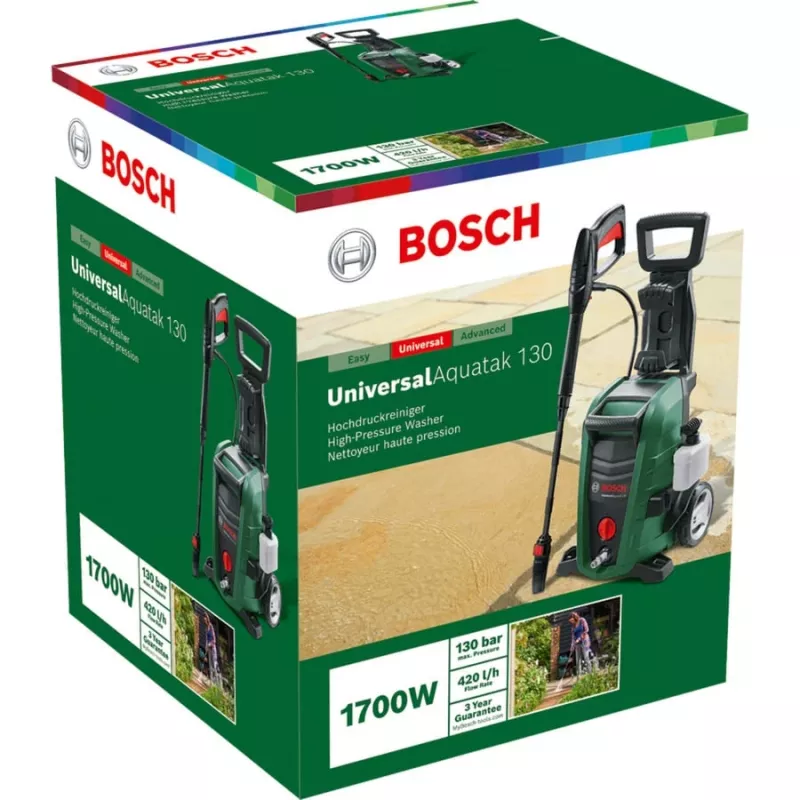Bosch UniversalAquatak 130 + Home & Car Kit Hochdruckreiniger 1700W 130 bar