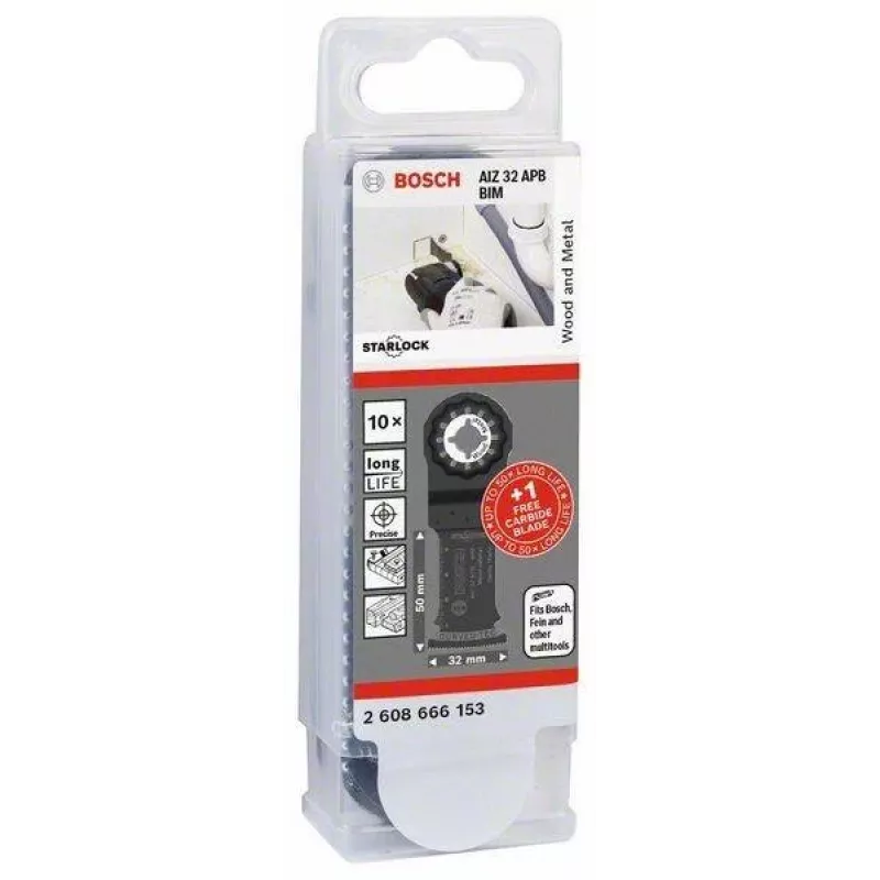 Bosch Starlock AIZ 32 APB + AIZ 32 APIT Multi-Tool-Blatt-Set, 11-teilig