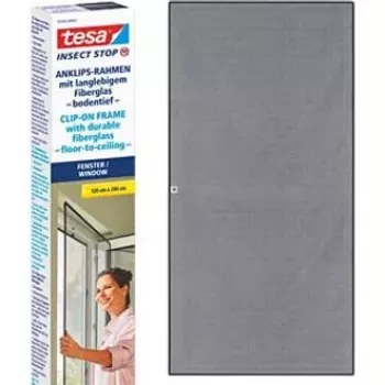 Tesa Insect Stop Clip On 55360 Boden bis Decke 2,4x1,2m Anthrazit
