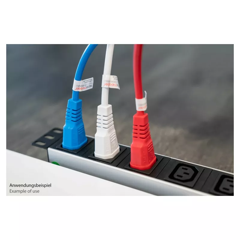 Kabelmeister SK1430-B020 Kaltgeräteverlängerung C14 auf C13, Blau, 2 m, 0,75 mm²