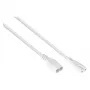 Kabelmeister Euro-Verlängerung Stecker C8 an Buchse C7, weiß, 0,5 m