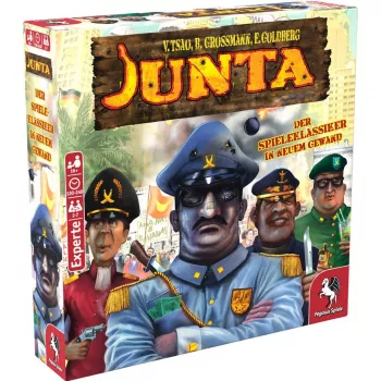 Pegasus Spiele Junta Brettspiel - Strategie, Bluffen, Verhandeln - ab 16 Jahren - 4-7 Spieler - 120-240 Min