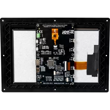 JOY-IT RB-LCD10-3 10,1 inch IPS Touchscreen Monitor für Raspberry Pi, 1280x800, HDMI, kapazitiv, Schwarz