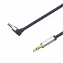 ShiverPeaks Audio 3,5mm Klinkenkabel, abgewinkelt/gerade 0,7m - Schwarz