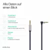 ShiverPeaks Audio 3,5mm Klinkenkabel, abgewinkelt/gerade 0,7m - Schwarz