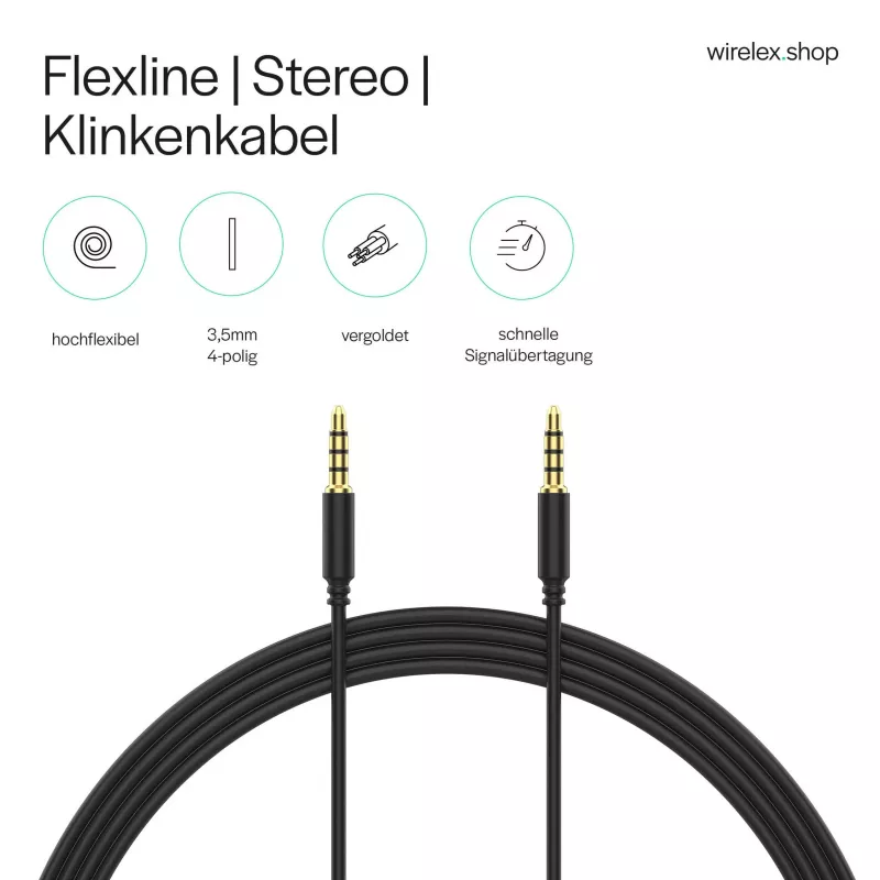 ShiverPeaks Audiokabel Klinkenstecker Mini-Klinke