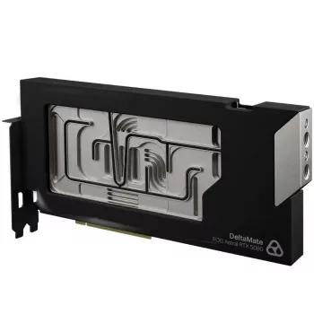 Thermal Grizzly DeltaMate 5080 Astral GPU Water Block, ARGB, mit Backplate - Acryl, Schwarz