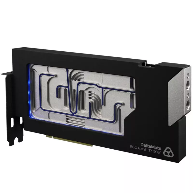 Thermal Grizzly DeltaMate 5080 Astral GPU Water Block, ARGB, mit Backplate - Acryl, Schwarz