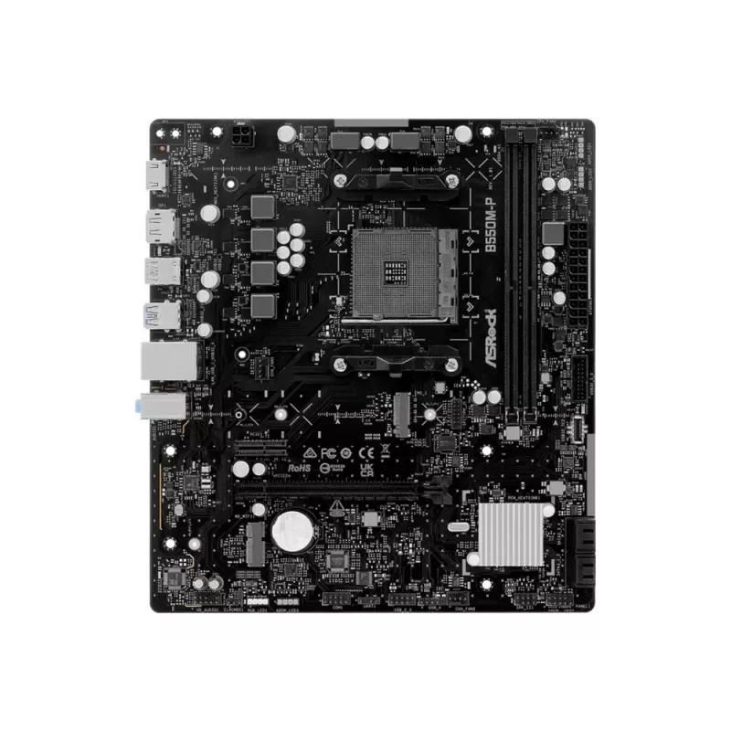ASRock B550M-P AM4 mATX Motherboard - AMD B550 Chipsatz, DDR4, PCIe 4.0