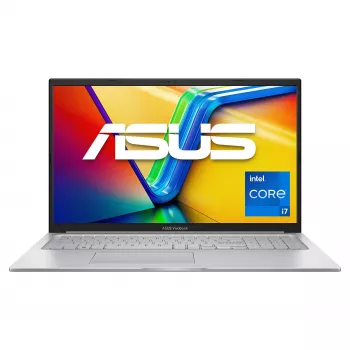 ASUS Vivobook 17 X1704VA-AU866 Laptop, 17,3 Zoll, Intel Core i7-1355U, 8GB DDR4, 512GB SSD, ohne Betriebssystem, Tastatur QWERTZ (DE), Cool Silver