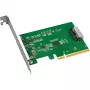 ICY DOCK EXLink MB409A5 MCIO 8i (SFF-TA-1016) zu PCIe 5.0 x8 Adapter mit Redriver