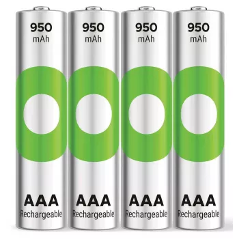 GP ReCyko Micro AAA NiMH Akku 950 mAh 1,2 V 4er-Pack (GPRCK95AAA105C4)