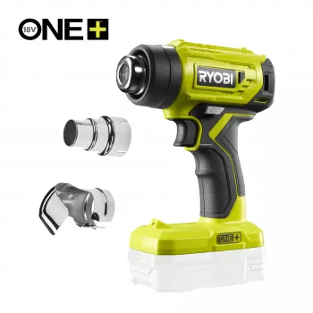 RYOBI One+ 18V Akku-Heißluftpistole R18HG-0 (Gerät ohne Akku) - 250°C/460°C, 170 L/min