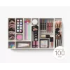 Joseph Joseph Viva 12-teiliges Make-up-Schubladen-Organizer-Set - Grau/Transparent