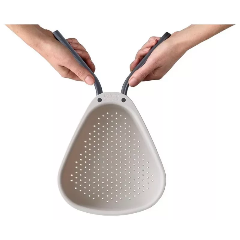 Joseph Joseph Droplet Große Küchensieb mit Klappgriffen, Weiß (1000007)