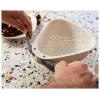 Joseph Joseph Droplet Große Küchensieb mit Klappgriffen, Weiß (1000007)