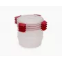 Joseph Joseph Nest Lock 4-teiliges rotes 1L rundes Lebensmittelbehälter-Set