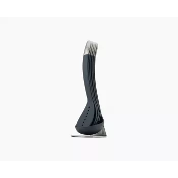Joseph Joseph Nest Edelstahl-Küchenhelfer-Set – 5 Utensilien + Ständer, mehrfarbige Griffe