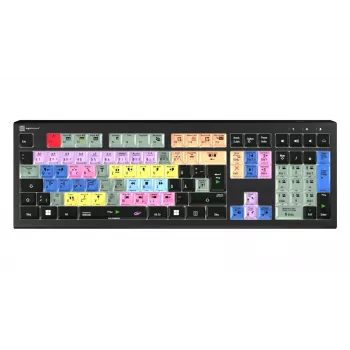 Logickeyboard LKB-EDIUS-A2PC-DE Full Size (100%) USB Scissor-Switch Keyboard QWERTZ Schwarz