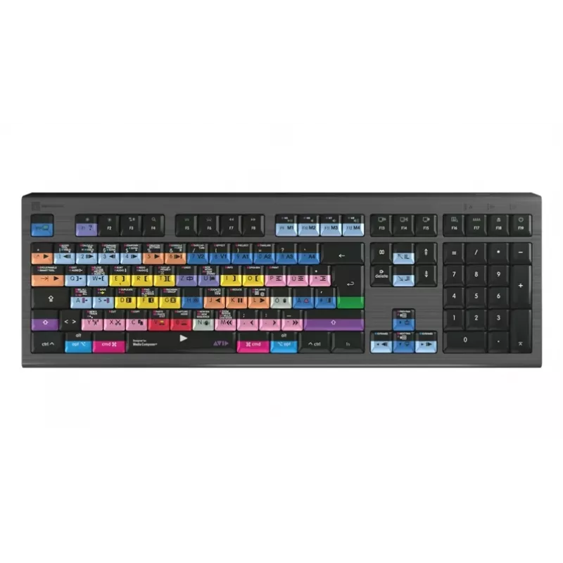 Logickeyboard Avid Media Composer Astra 2 Pro DE Mac Editing Keyboard (Deutsches Layout, hintergrundbeleuchtet, USB)
