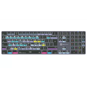 LogicKeyboard DaVinci Resolve 18 Titan FR (Mac) - Französisches AZERTY-Layout, hintergrundbeleuchtet, kabelgebunden USB