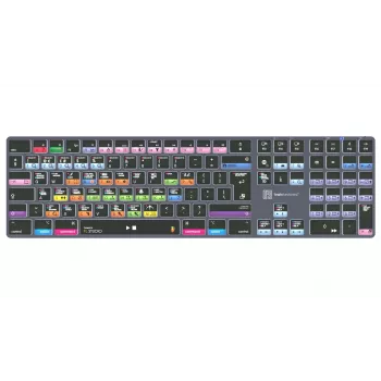 Logickeyboard FL Studio TITAN Tastatur für Mac - USB kabelgebunden - Schwarz mit farbcodierten Tasten