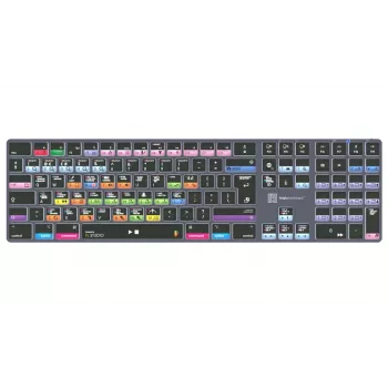 Logickeyboard FL Studio TITAN Tastatur für Mac - USB kabelgebunden - Schwarz mit farbcodierten Tasten