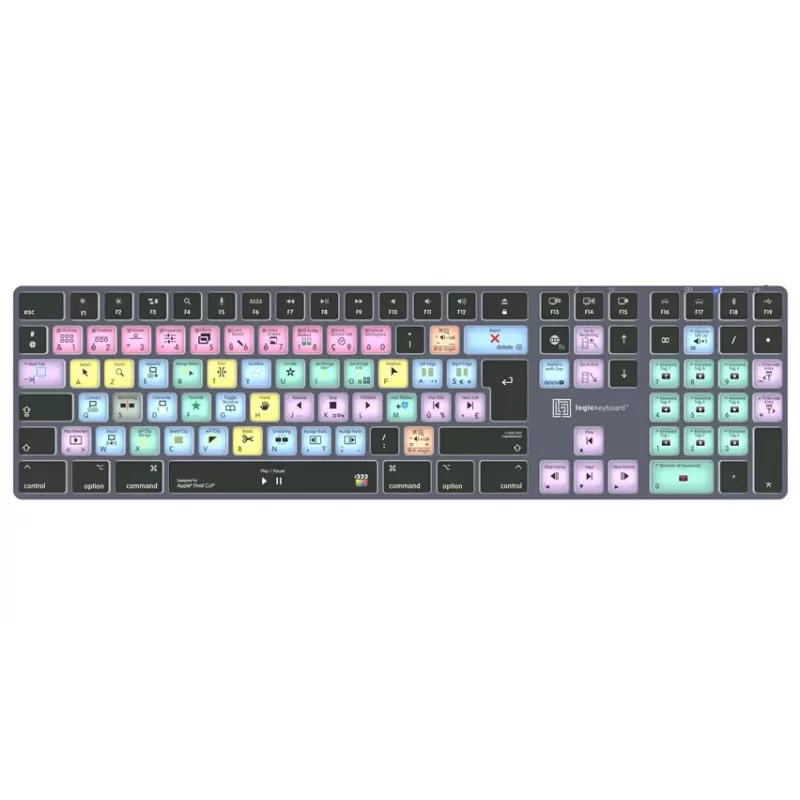LogicKeyboard Apple Final Cut Pro X Titan French AZERTY Tastatur (Mac)
