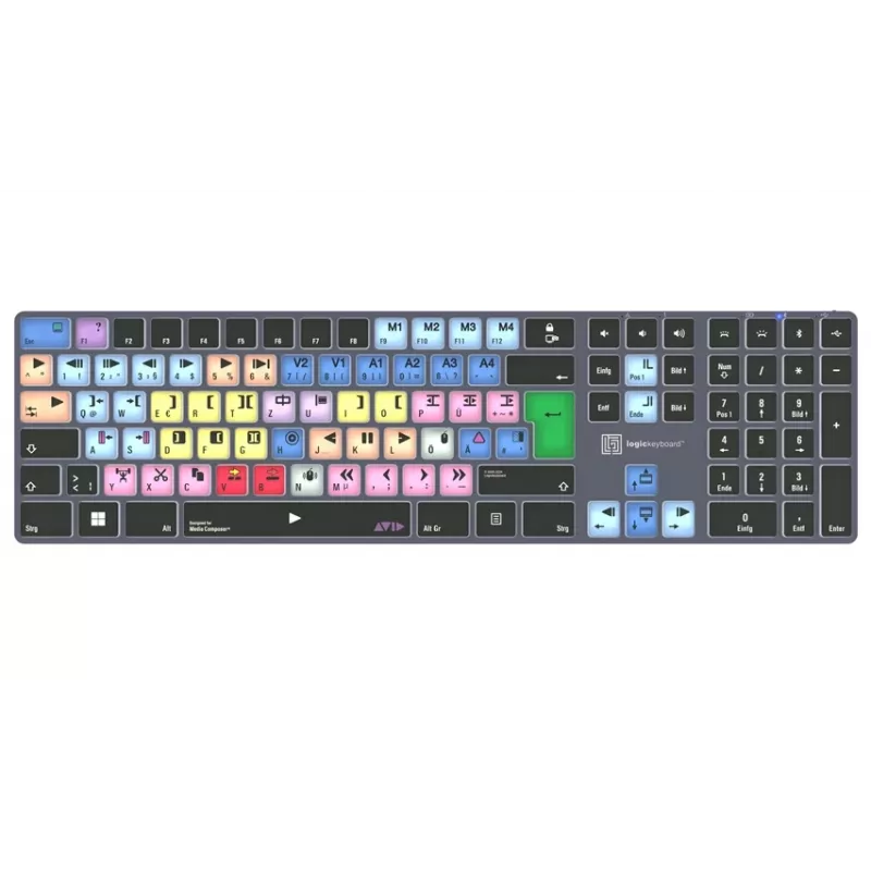 Logickeyboard Avid Media Composer Titan DE PC Keyboard (LKB-MCOM4-TPC-DE)