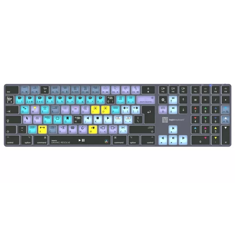 Logickeyboard DaVinci Resolve Classic Titan UK (Mac)