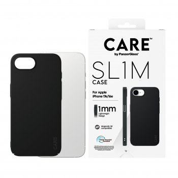 CARE by PanzerGlass SL1M Case Black with MagSafe für iPhone 16e / 17e (CR52018)