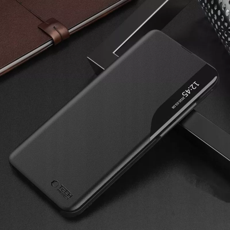 TECH-PROTECT Smart View Booklet Case für Xiaomi Redmi Note 14 Pro 5G / Poco X7 5G - Schwarz