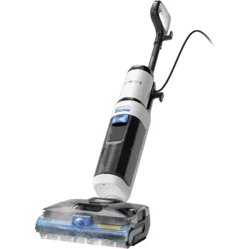 Tineco Floor One S6 Stretch Steam Plus 2-in-1 Nass-/Trockensauger, Wischer & Dampfreiniger, Akkubetrieben, 35 min Laufzeit, 0,8L Frischwassertank, 0,72L Schmutzwassertank, Selbstreinigung, LCD-Display, iLoop-Sensor, 180° flachlegbar, für Hartböden