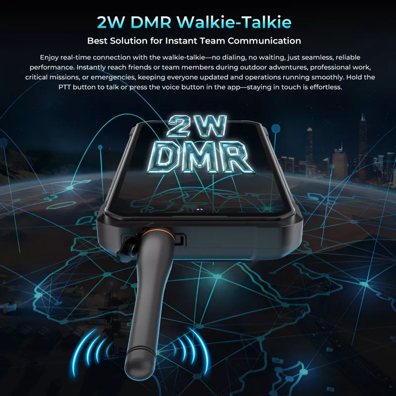 OUKITEL WP61 Plus 5G Walkie-Talkie Smartphone 6,78 Zoll 12/512 GB 20000 mAh Schwarz