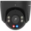 Foscam W5EP Überwachungskamera Schwarz 5MP (3072x1728), PoE, integrierter Scheinwerfer, rot-blaue Warnleuchten und Sirene