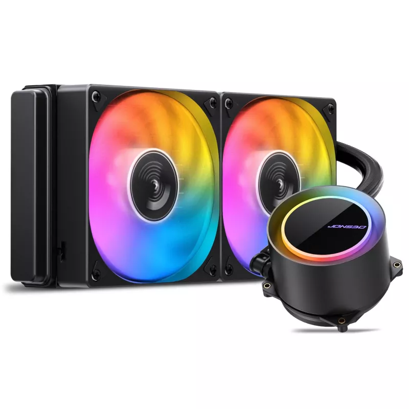 Jonsbo TG-240 All-in-One Flüssigkeitskühler ARGB - 240mm Schwarz