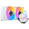 Jonsbo TG-240 AiO Flüssigkeits-CPU-Kühler, ARGB - 240mm, Weiß