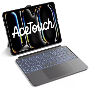 Inateck Keyboard Ace Touch iPad 13 Kompatibel QWERTZ Grau