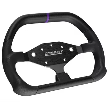 CONSPIT DX320 D-Form Lenkrad - 320mm Alcantara-Griff, Carbonfaser, RGB