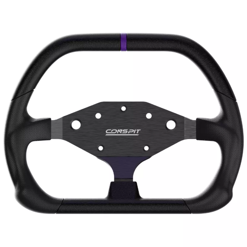 CONSPIT DX320 D-Form Lenkrad - 320mm Alcantara-Griff, Carbonfaser, RGB