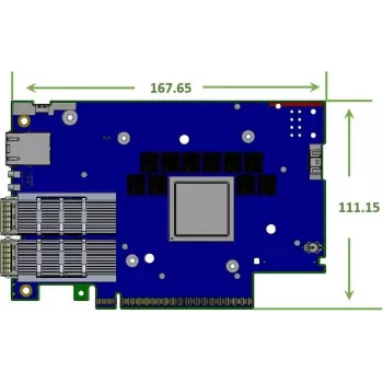 Nvidia BlueField-3 B3220L E-Series FHHL SuperNIC Datenverarbeitungseinheit