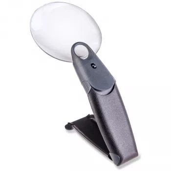 Carson FH-25 FreeHand 2,5x Lupe mit LED-Beleuchtung, Schwarz