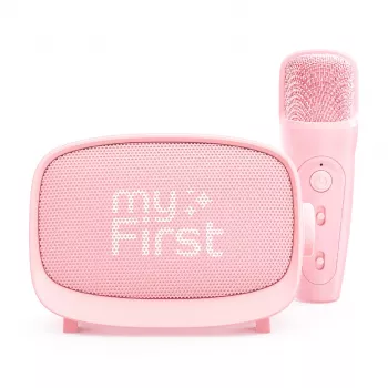 myFirst Voice 2 Wireless Karaoke Set - Mikrofon und Lautsprecher mit Stimmverzerrer-Effekten, Pink