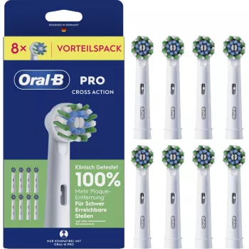 Braun Oral-B Pro CrossAction Ersatzbürstenköpfe 8er-Pack 994040