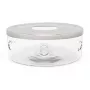 Bredemeijer Tea Warmer Minuet Glass + Inox Plate 15,1 cm Silver