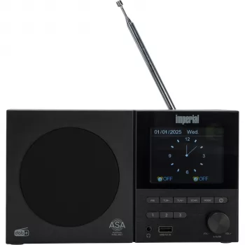 Imperial DABMAN 120 DAB+ FM Bluetooth Radio Schwarz