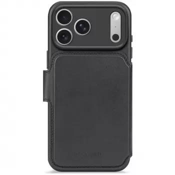 Decoded Leather Detachable Wallet für iPhone 17 Pro Max mit MagSafe (Schwarz)