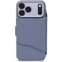 Decoded Textured Silicone Detachable Wallet für iPhone 17 Pro mit MagSafe - Forever Blue