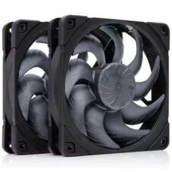 Noctua NF-A12x25 G2 PWM Sx2-PP chromax.black 120 mm Gehäuselüfter (2er-Pack, Schwarz)