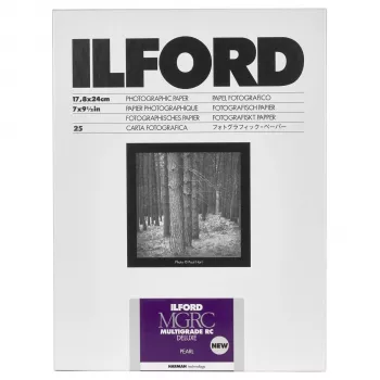 ILFORD Multigrade RC Deluxe Glossy Schwarzweiß-Vergrößerungspapier 18x24 cm 25 Blatt